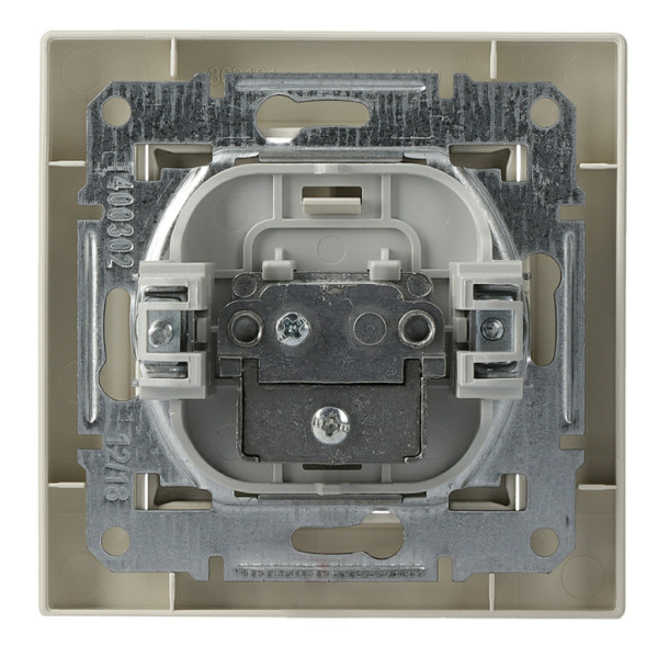 Розетка TV оконечная кремовая Asfora, EPH3200123 - фото №3