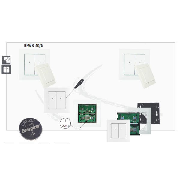Бездротовий вимикач RFWB-40/G - фото №4