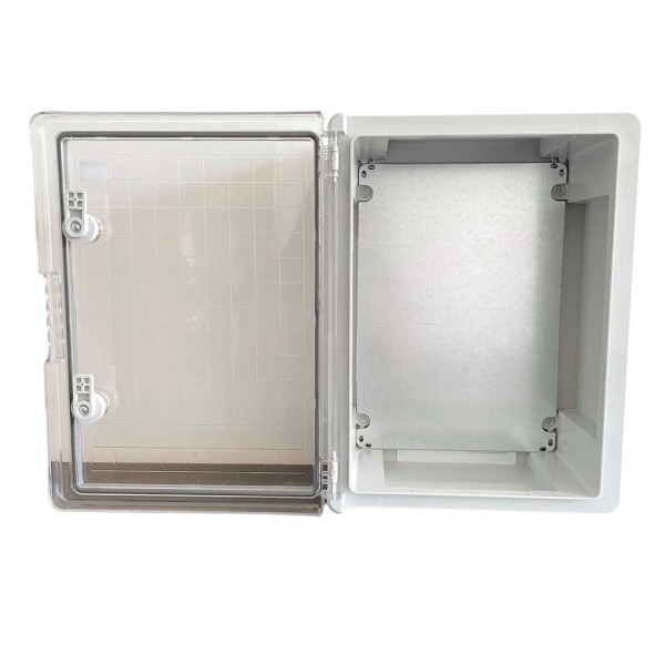 Бокс монтажний пластиковий СКІМ 400х300х170 з панеллю IP65 прозора дверка ( C10702008 ) - фото №1