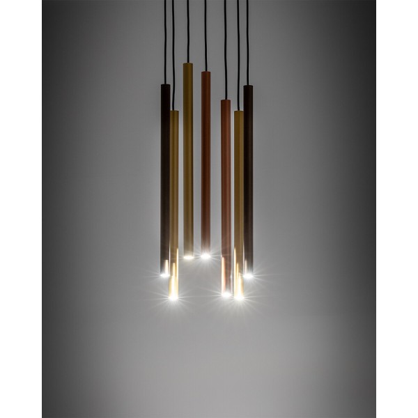 Люстра Nowodvorski 10704 Laser VII G9 7x10W IP20 різнокольорова - фото №1