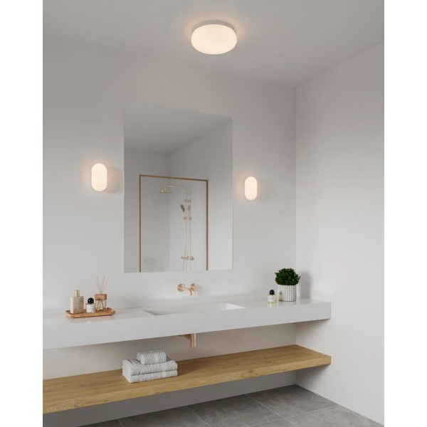 Бра для ванної, світильник Nordlux 2210131001 Foam E27 1x55W IP44 білий - фото №1