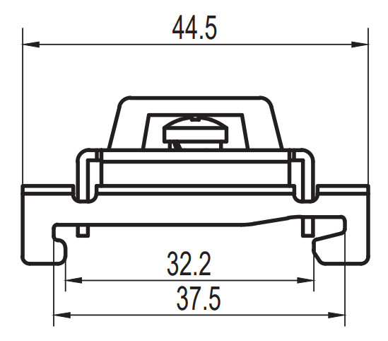 Металличекий ограничитель на Din-рейку Аско-Укрем HDW-211 (A0130030018) - фото №1