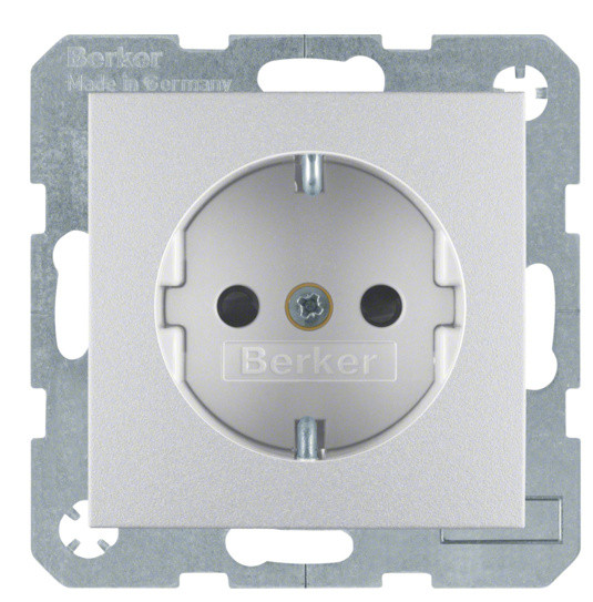 Розетка із захистом від дітей, алюмінію, 16А/250В Berker B.3/B.7