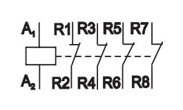 Контактор ETI 002463480 R 63-04 230V AC 63A (AC1) - фото №3