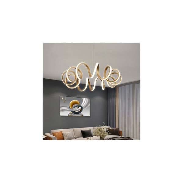 Підвісний світильник Reality 340201-09 Loop Led 1x40W 4000K 3200Lm IP20 Gold - фото №3