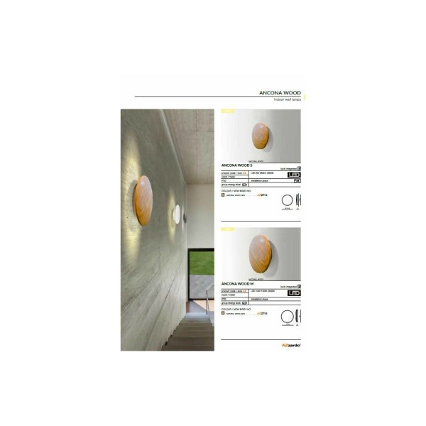 Бра, настінний світильник Azzardo AZ2714 Ancona(5901238427148) - фото №2