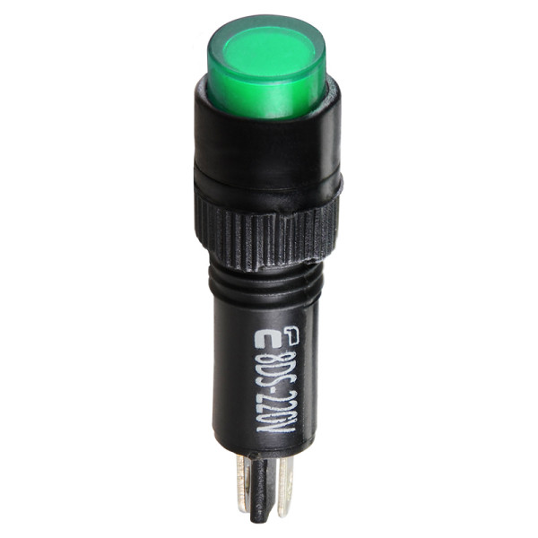 Сигнальна арматура Аско-Укрем AD22E-8DS 220В АС зелена (A0140030169) - фото №1