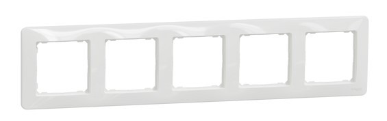 Рамка пятиместная Schneider Electric Sedna Design белая SDD311805