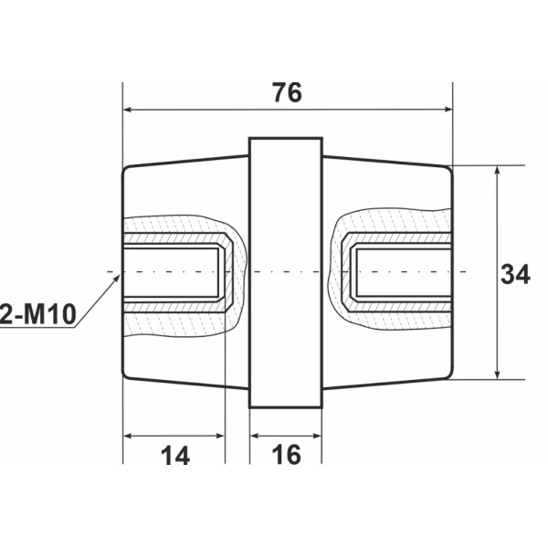 Шинный изолятор Promfactor SM7610R - фото №1