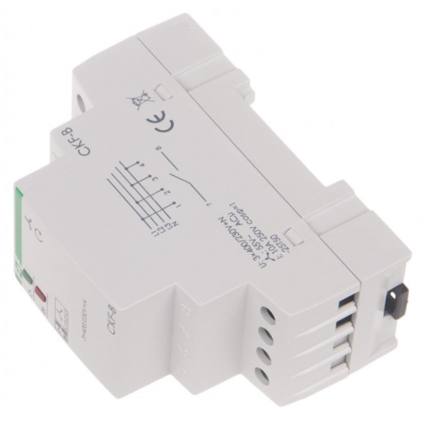 Реле контролю фаз CKF-B 380В 10А 2S - фото №3