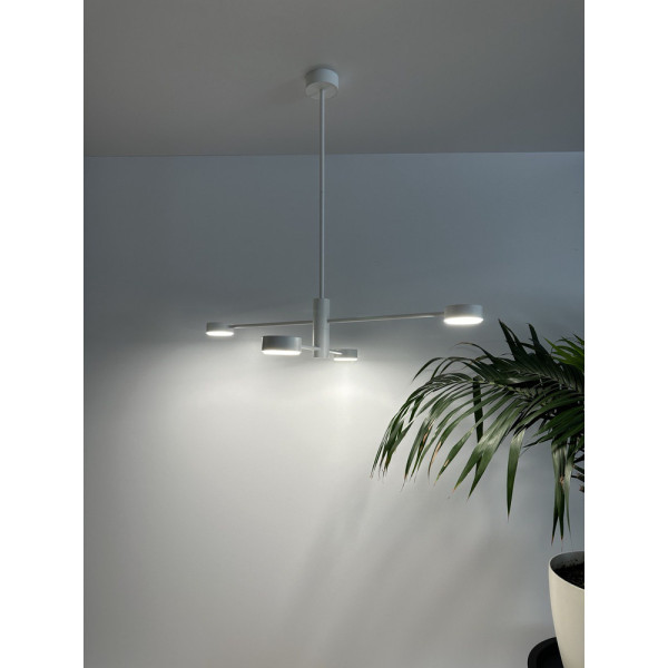 Люстра Nowodvorski 7941 Orbit GX53 4x12W IP20 біла - фото №1