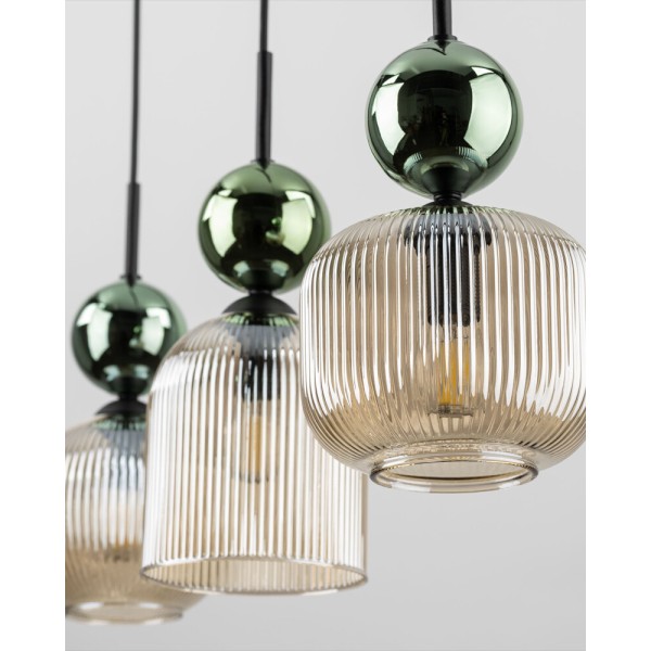 Подвесной светильник, люстра TK Lighting 11147 Sophia E14 3x10W IP20 зеленый - фото №2