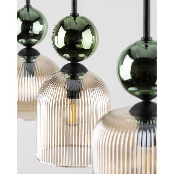 Подвесной светильник, люстра TK Lighting 11147 Sophia E14 3x10W IP20 зеленый - фото №3