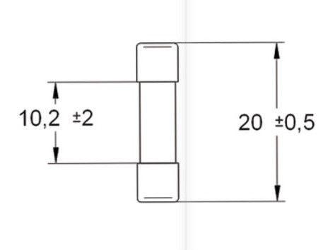 Мини-предохранитель ETI 006710038 CH 5x20 T 80mA 250V - фото №1