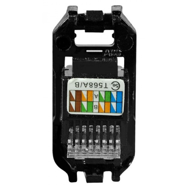 RJ45 розетка ABB Sky 2018.5 cat.5е із супортом - фото №4