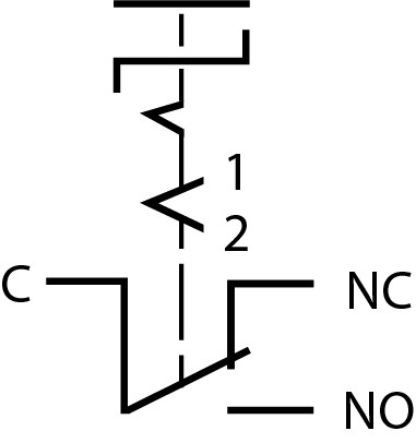Перемикач на 2 положення металевий 1NO+1NC TY 19C-X11/2 Аско-Укрем (A0140010216) - фото №4