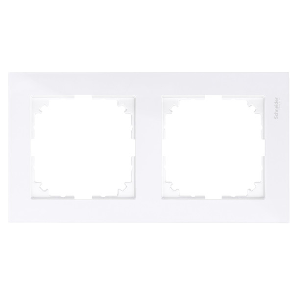 Двомісна рамка Schneider Electric M-PURE MTN4020-3625 активно-білий