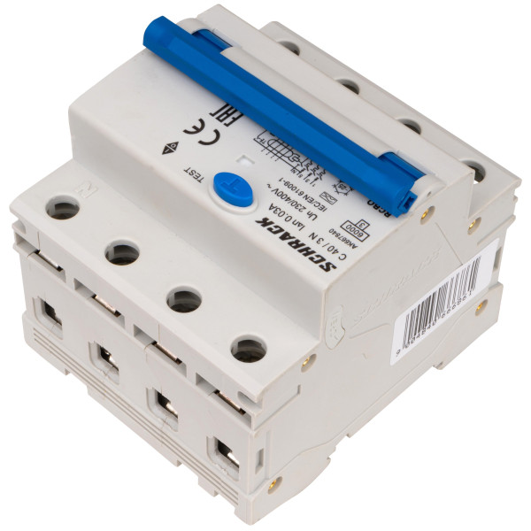 АВДС Schrack AK667840 6кА 40А 30мА 3P+N х-ка C Тип A - фото №5