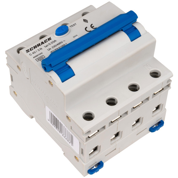 АВДС Schrack AK667840 6кА 40А 30мА 3P+N х-ка C Тип A - фото №7