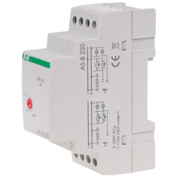Лестничное реле F&F AS-B220 195-253 В AC 16А - фото №3