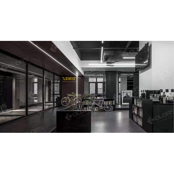 LED-профіль накладний, 2,5 метра, (LS1613black) - фото №5