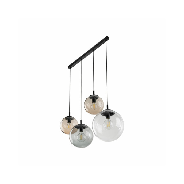 Підвісний світильник, люстра TK Lighting 4795 Esme E27 4x15W IP20 Чорний - фото №2