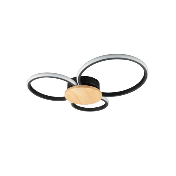 Люстра Goldlux 334343 Sabina LED 1x38W 4000K 5000Lm IP20 черная - фото №1