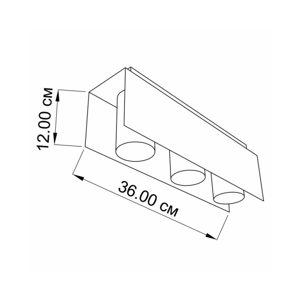 Світильник стельовий Imperium Light 316336.01.01 Bonn - фото №1