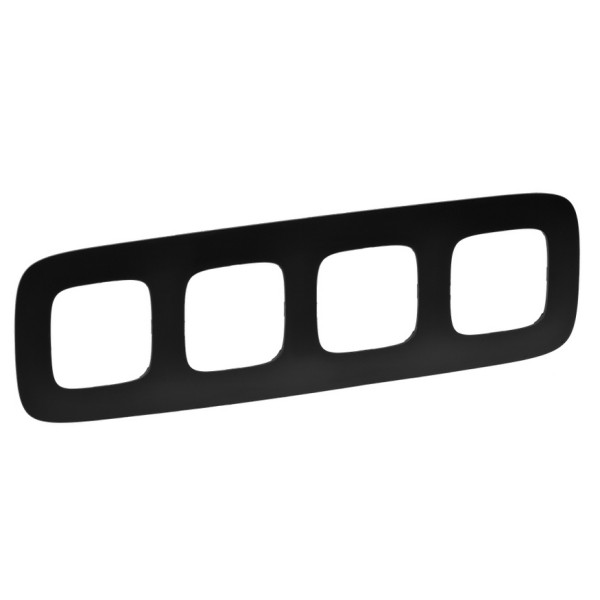 Рамка четырехместная Legrand Valena Allure матовый черный