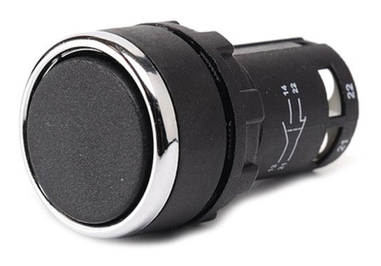 Кнопка моноблочна EMAS MB100DH (1НО) чорна