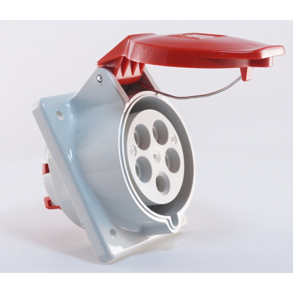 Наклонный силовой разъем WALTHER WL530 (3P+N+E) 32А 380V IP44 - фото №1