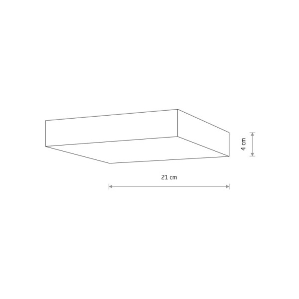 Потолочный светильник Nowodvorski 10422 Lid Square LED 1x35W 3000K 3100Lm IP20 белый - фото №3