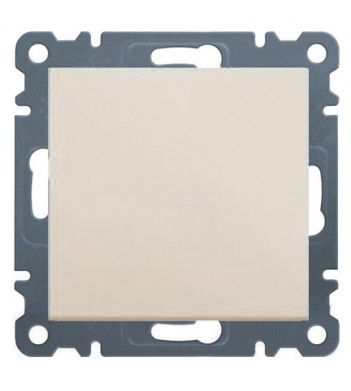 Выключатель 1-клавишный однотактный, WL0111 Lumina-2, кремовый, Hager