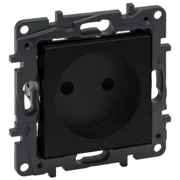 Розетка Legrand Niloe Step 16А 250В винтовой механизм черная (863519)