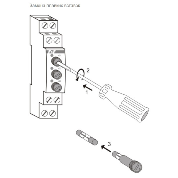 Модульний блок запобіжників F&F BZ-3 макс. 250В AC/DC 6,3А - фото №5
