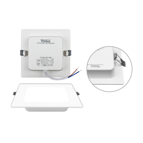 Светильник LED даунлайт Violux FRAME 12W 4200K квадрат IP20 ( 121180 ) - фото №5