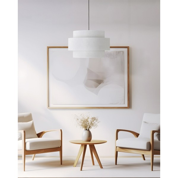 Підвісний світильник, люстра TK Lighting 5095 Calisto E27 1x15W IP20 білий - фото №1