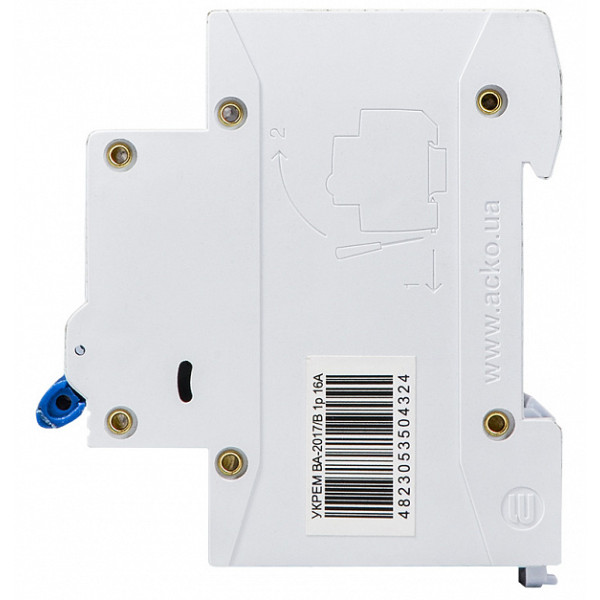 Модульный автоматический выключатель Аско-Укрем ВА-2017/B 1р 5А (A0010170048) - фото №2