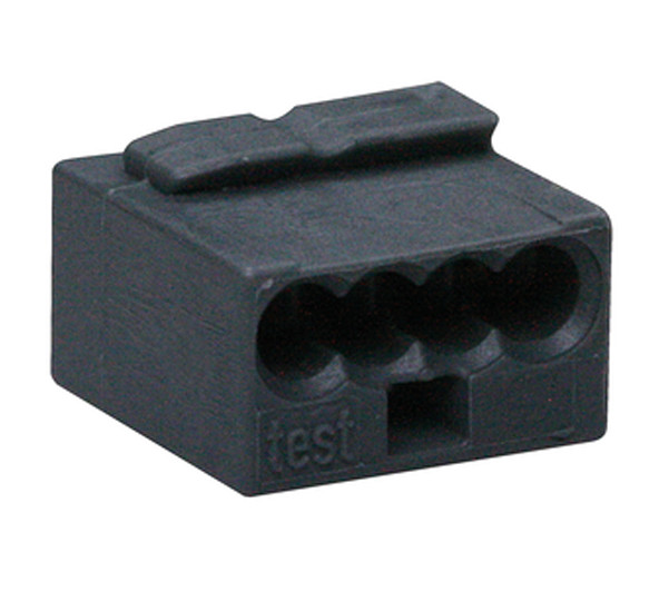 Микро-клемма для распределительных коробок WAGO на 4 проводника 243-204 темно-серая