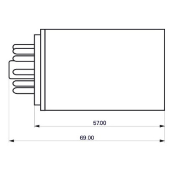 Силове реле Schrack RT424110 110B DC 8А - фото №2