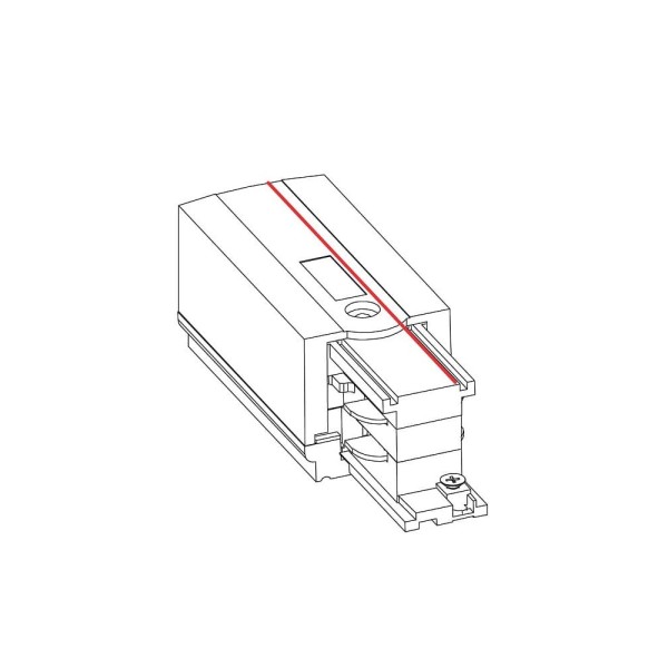 Ввід живлення Nowodvorski 8232 CTLS Power End Cap Left білий - фото №2