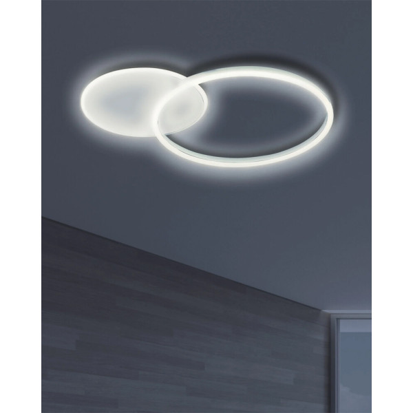 Люстра Goldlux 328458 Roman 2 Led 2x33W 4000K 2700Lm IP20 Белая - фото №1