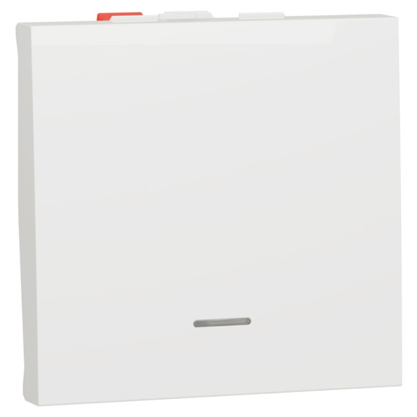 Одноклавішний перемикач Schneider Electric NU320318S із нейтраллю 10А 2М (білий)