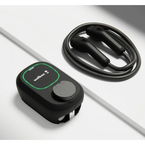 Зарядна станція Wallbox Pulsar Plus 22кВт Type 2 чорна без кабеля (PSP1-W-2-4-9-002) - фото №1