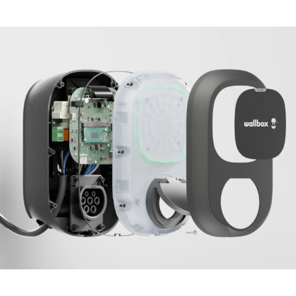 Зарядна станція Wallbox Pulsar Plus 22кВт Type 2 чорна без кабеля (PSP1-W-2-4-9-002) - фото №2