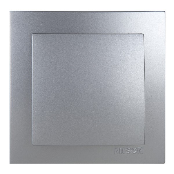 Вимикач Nilson Touran срібло 1кл ( 24131001 )