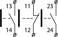 Тримісний пост керування Аско-Укрем XAL-B334 «Ліворуч-Стоп-Праворуч» (A0140020047) - фото №6