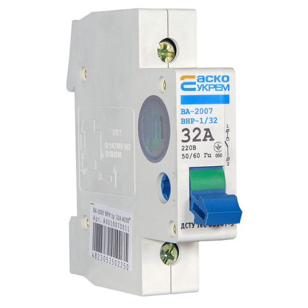 Выключатель-разъединитель Аско-Укрем ВА-2007 ВРН 1р 32А (A0010070011)