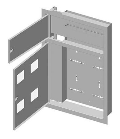 Цільнокорпусний поверховий щит, що вбудовується, Білмакс Б00014800 ЩЕ-5-02