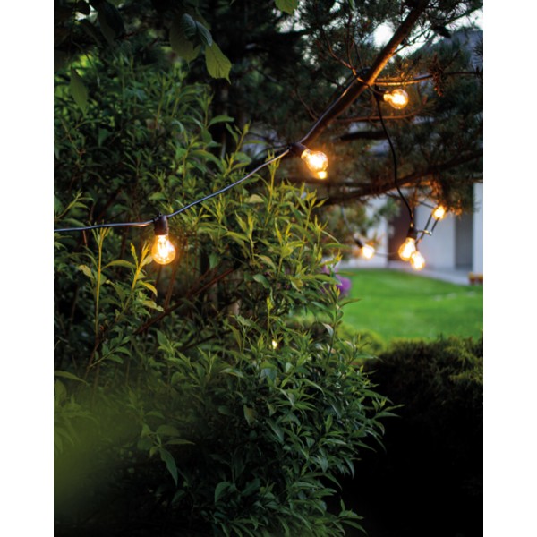 Гирлянда Nowodvorski 7872 Festoon Lights E27 15x15W IP65 черный - фото №1